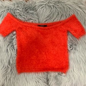 Forever21 Fuzzy Crop Top